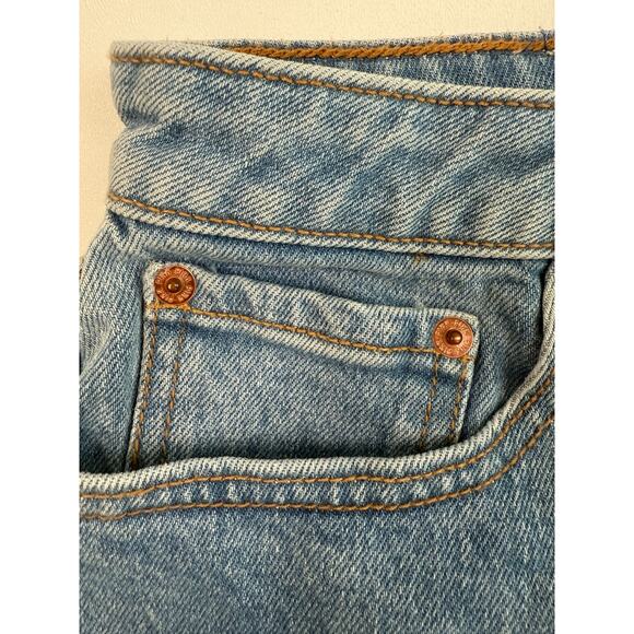 Victoria's Secret Denim by PINK High Rise Zip Fly Cut Off Short Blue Size 2 NWT - Picture 6 of 16